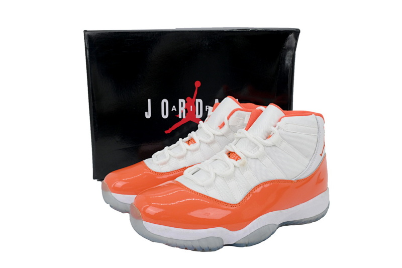 【CH1DJ】白桔 乔丹11代篮球鞋运动鞋 CT8012-002 Air Jordan 11 Retro White Orange
