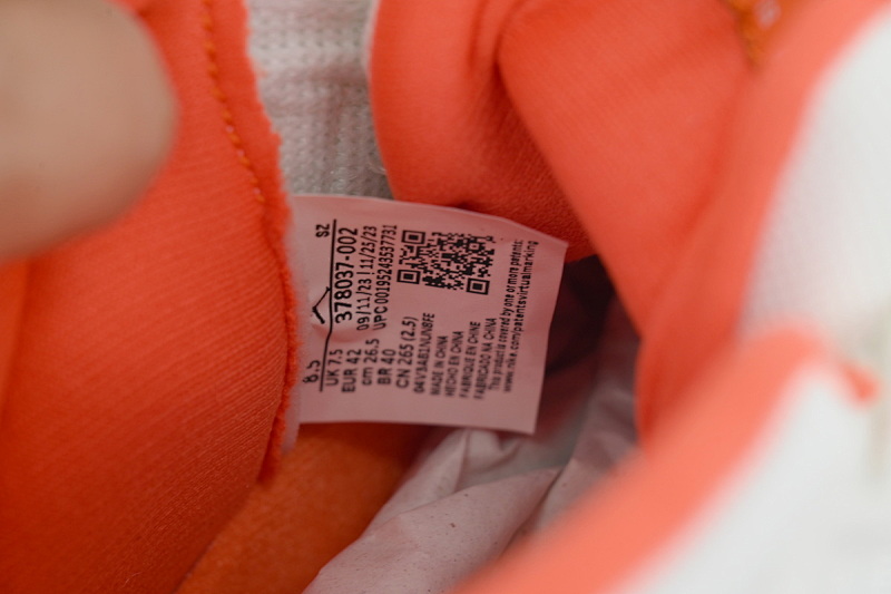 【CH1DJ】白桔 乔丹11代篮球鞋运动鞋 CT8012-002 Air Jordan 11 Retro White Orange