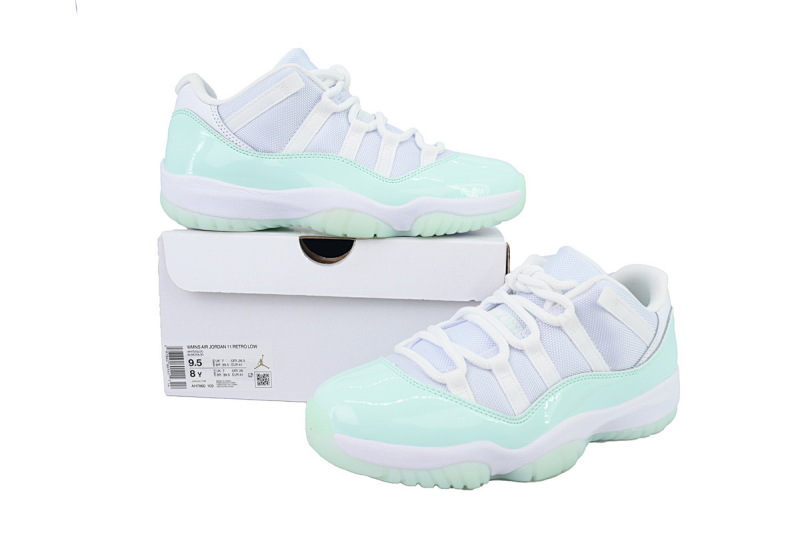 【CH0XH】低帮薄荷绿  纯原级乔丹11代篮球运动鞋  AH7860-103 Air Jordan 11 Retro Low 'Igloo'