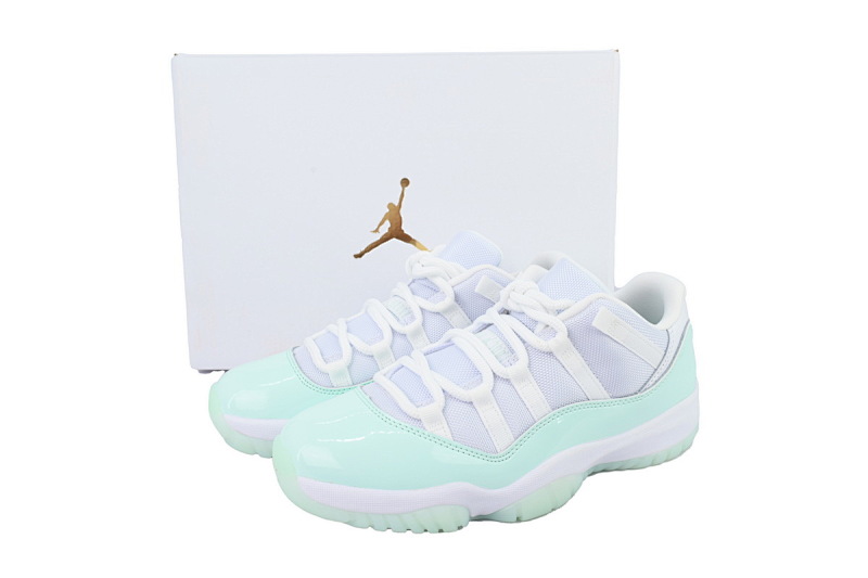【CH0XH】低帮薄荷绿  纯原级乔丹11代篮球运动鞋  AH7860-103 Air Jordan 11 Retro Low 'Igloo'