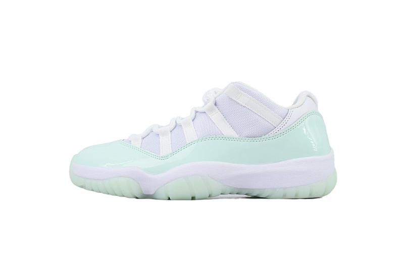 【BH3XH】低帮薄荷绿 真碳头层乔丹11代篮球运动鞋 AH7860-103  Air Jordan 11 Retro Low 'Igloo'