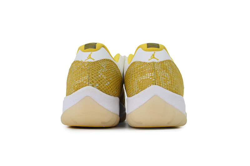 【BH3XH】低帮黄蛇 真碳头层乔丹11代篮球运动鞋 AH7860-107 Air Jordan 11 Retro Low WMNS “Yellow Snakeskin
