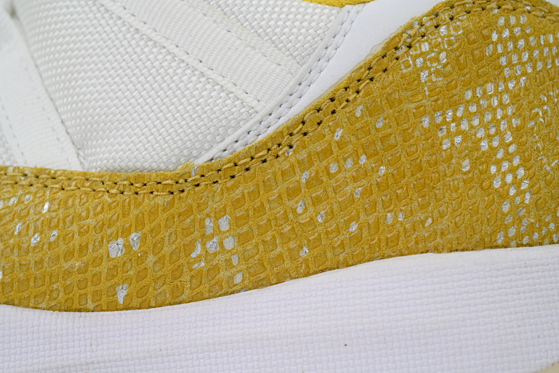 【BH3XH】低帮黄蛇 真碳头层乔丹11代篮球运动鞋 AH7860-107 Air Jordan 11 Retro Low WMNS “Yellow Snakeskin