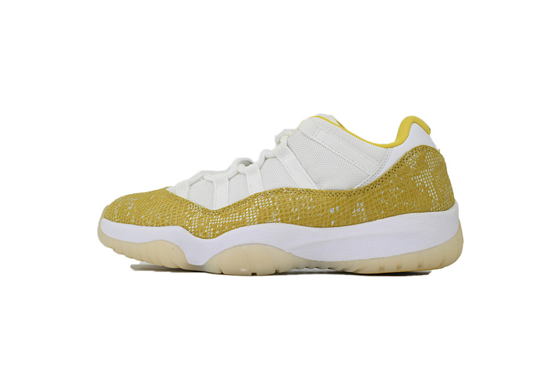 【BH3XH】低帮黄蛇 真碳头层乔丹11代篮球运动鞋 AH7860-107 Air Jordan 11 Retro Low WMNS “Yellow Snakeskin
