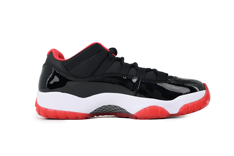 【BH3XH】低帮黑红 真碳头层乔丹11代篮球运动鞋 528895-012 Air Jordan 11 Retro Low Bred