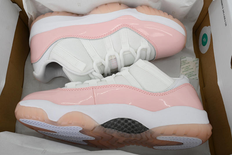 【BH3XH】低帮珊瑚粉 真碳头层乔丹11代篮球运动鞋 AH7860-160 Air Jordan 11 Low WMNS “Legend Pink”
