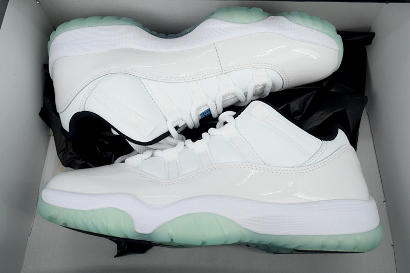 【BH3XH】低帮白玉 真碳头层乔丹11代篮球运动鞋 AV2187-117 Air Jordan 11 Retro Low Legend Blue