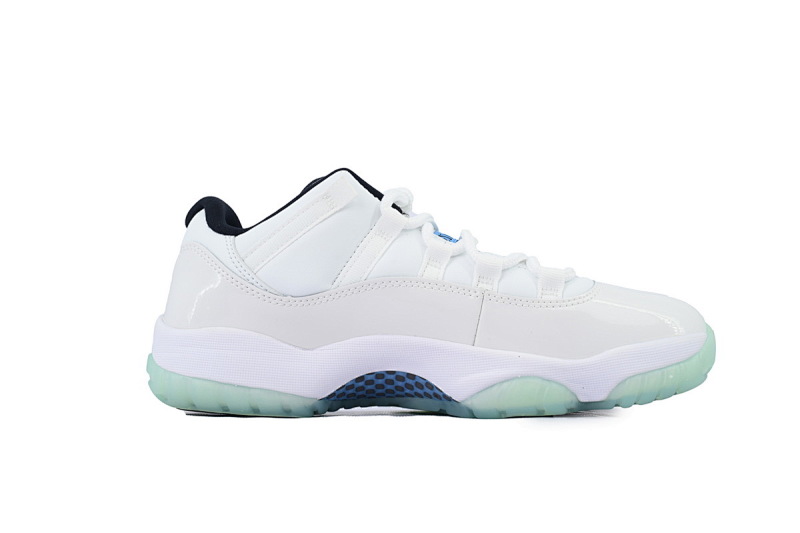 【BH3XH】低帮白玉 真碳头层乔丹11代篮球运动鞋 AV2187-117 Air Jordan 11 Retro Low Legend Blue