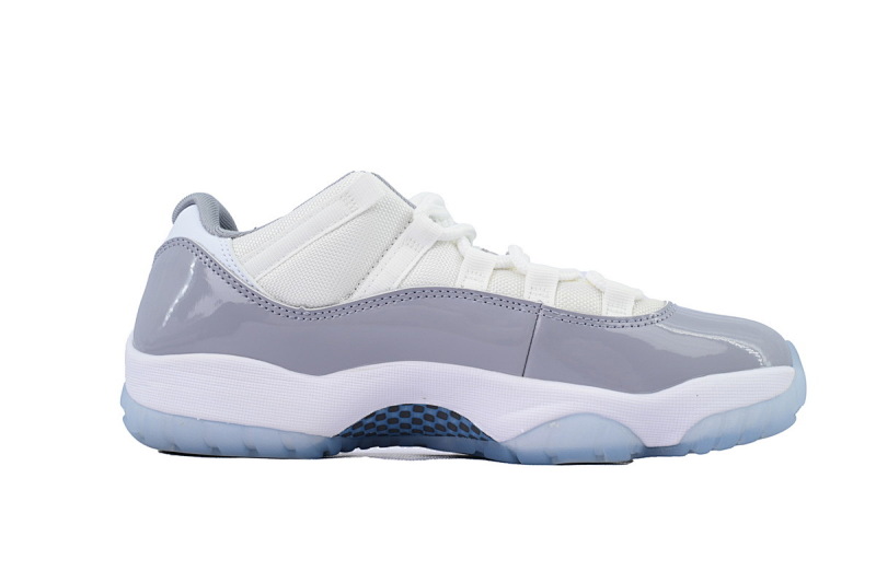 【BH3XH】低帮水泥灰 真碳头层乔丹11代篮球运动鞋 AV2187-140 Air Jordan 11 Low “Cement Grey”