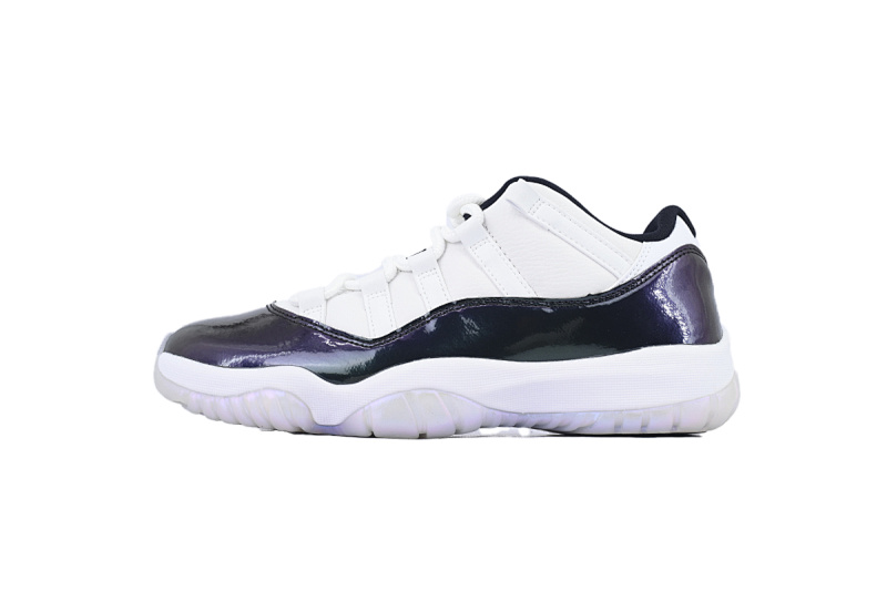 【BH3XH】低帮变色龙 真碳头层乔丹11代篮球运动鞋 528895-145 Air Jordan 11 Retro Low Emerald