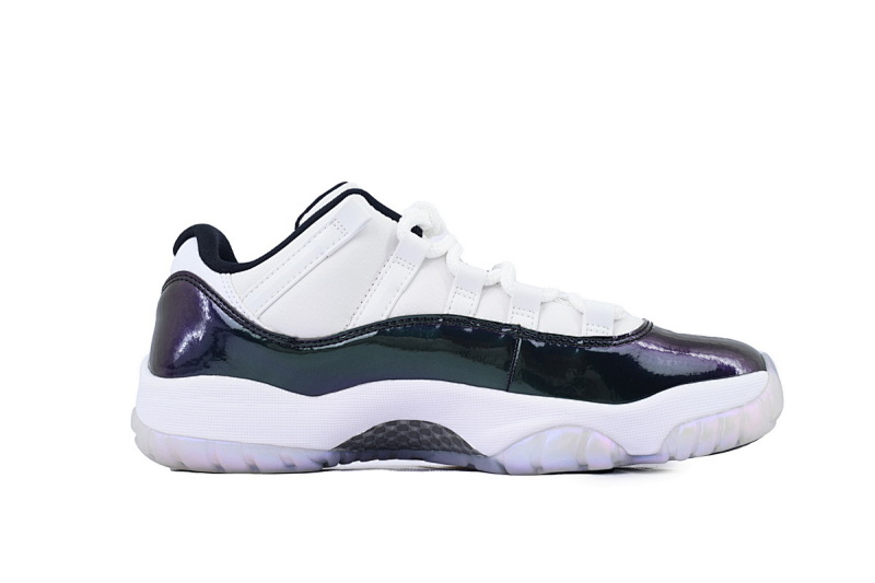 【BH3XH】低帮变色龙 真碳头层乔丹11代篮球运动鞋 528895-145 Air Jordan 11 Retro Low Emerald