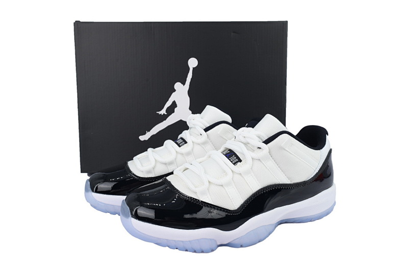 【BH3XH】低帮黑白康扣 真碳头层乔丹11代篮球运动鞋 528895-153 Air Jordan 11 Retro Low Concord