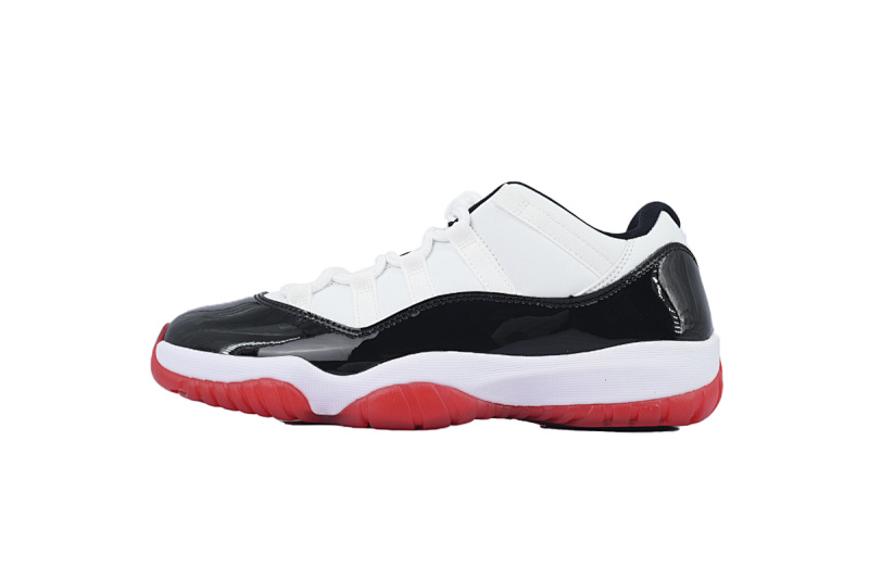 【BH3XH】低帮黑白红 真碳头层乔丹11代篮球运动鞋 AV2187-160 Air Jordan 11 Retro Low Concord Bred