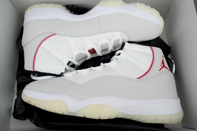 【BH3XH】高帮兔八哥 真碳头层乔丹11代篮球运动鞋 378037-016 Air Jordan 11 Retro Platinum Tint