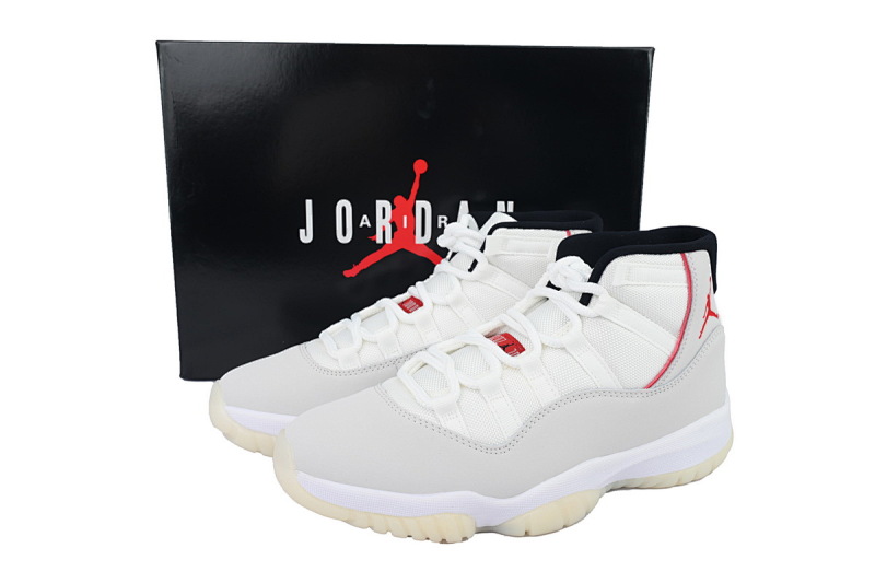 【BH3XH】高帮兔八哥 真碳头层乔丹11代篮球运动鞋 378037-016 Air Jordan 11 Retro Platinum Tint