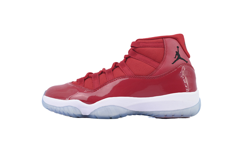 【BH3XH】高帮大红 真碳头层乔丹11代篮球运动鞋 378037-623 Air Jordan 11 Retro Win Like 96