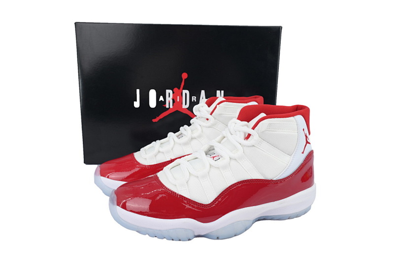 【BH3XH】高帮樱桃红 真碳头层乔丹11代篮球运动鞋 CT8012-116 Air Jordan 11 Retro Cherry