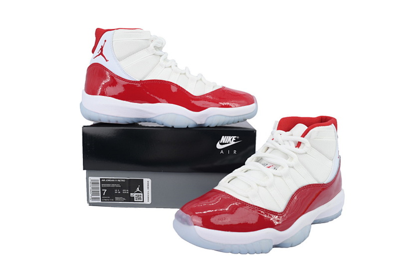 【BH3XH】高帮樱桃红 真碳头层乔丹11代篮球运动鞋 CT8012-116 Air Jordan 11 Retro Cherry