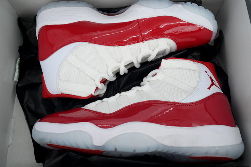【BH3XH】高帮樱桃红 真碳头层乔丹11代篮球运动鞋 CT8012-116 Air Jordan 11 Retro Cherry
