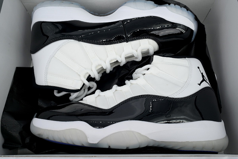 【BH3XH】高帮康扣 真碳头层乔丹11代篮球运动鞋 378037-100 Air Jordan 11 Retro Concord