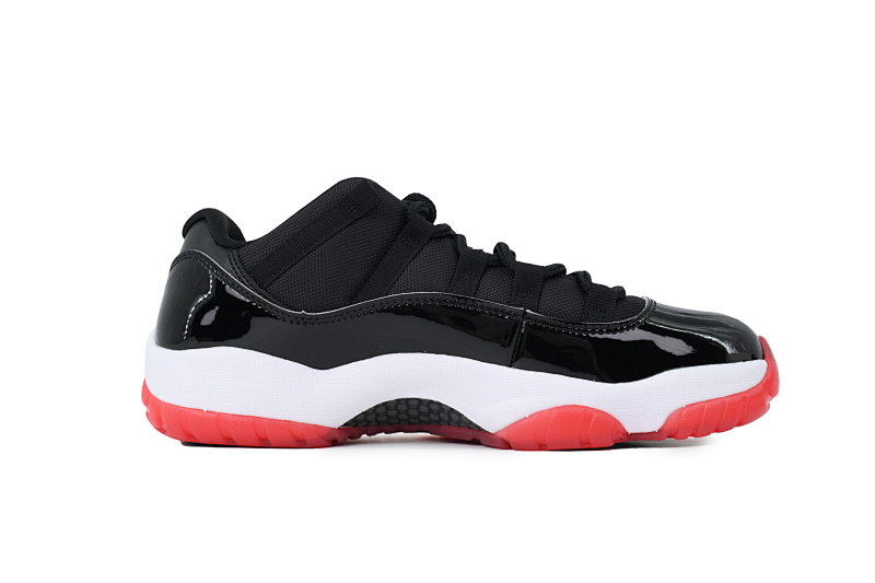 【BH3XH】复刻黑红低帮 真碳头层乔丹11代篮球运动鞋 FV5104-006 Air Jordan 11 Retro Low 'Bred'