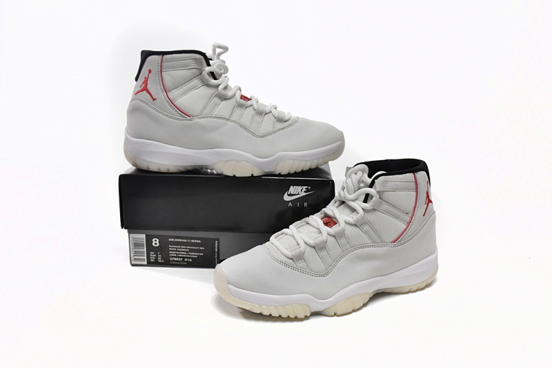 【CH0XH】高帮兔八哥 纯原级乔丹11代篮球鞋 378037-016 Air Jordan 11 Retro Platinum Tint
