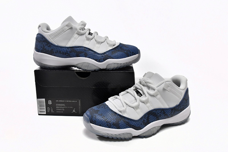 【CH0XH】低帮蓝蛇 纯原级乔丹11代篮球鞋 CD6846-102 Air Jordan 11 Retro Low Navy Snakeskin