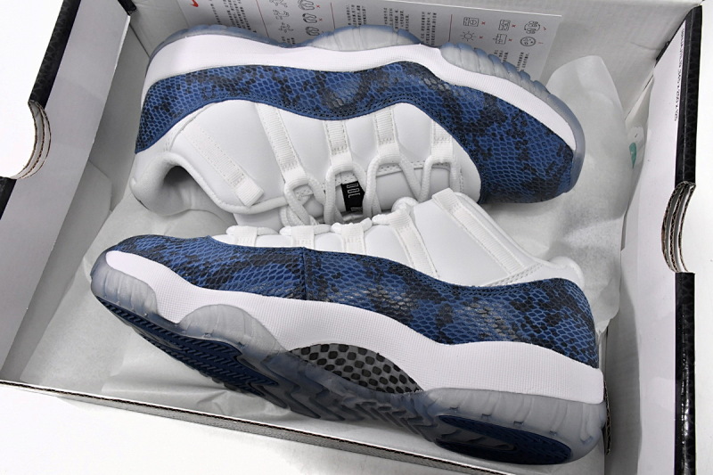 【CH0XH】低帮蓝蛇 纯原级乔丹11代篮球鞋 CD6846-102 Air Jordan 11 Retro Low Navy Snakeskin