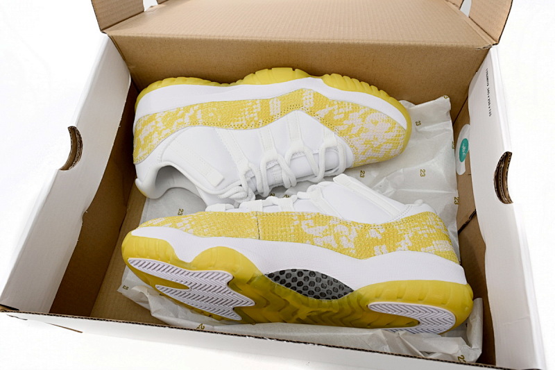 【CH0XH】低帮黄蛇 纯原级乔丹11代篮球鞋 AH7860-107 Air Jordan 11 Retro Low WMNS “Yellow Snakeskin