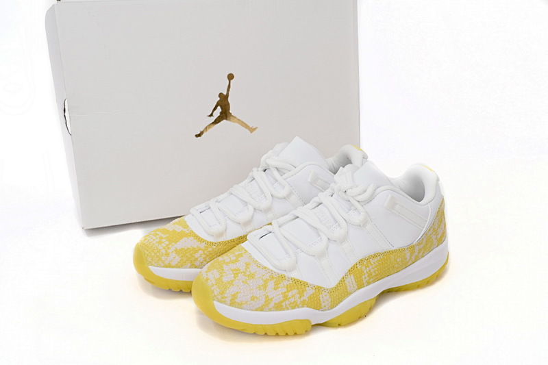 【CH0XH】低帮黄蛇 纯原级乔丹11代篮球鞋 AH7860-107 Air Jordan 11 Retro Low WMNS “Yellow Snakeskin