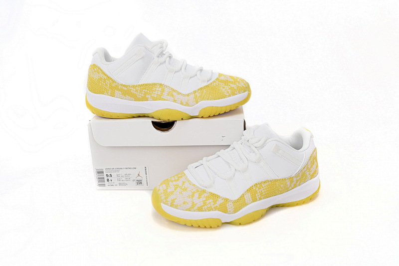 【CH0XH】低帮黄蛇 纯原级乔丹11代篮球鞋 AH7860-107 Air Jordan 11 Retro Low WMNS “Yellow Snakeskin
