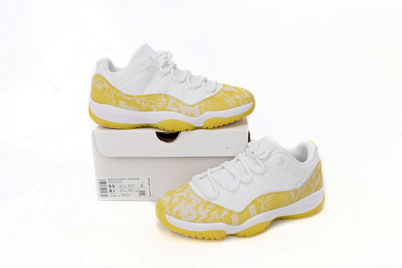 【CH0XH】低帮黄蛇 纯原级乔丹11代篮球鞋 AH7860-107 Air Jordan 11 Retro Low WMNS “Yellow Snakeskin
