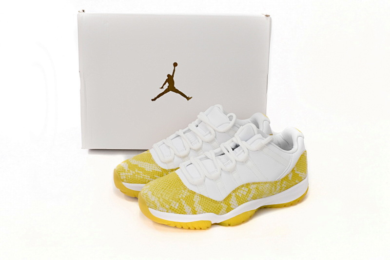 【DH0XP】黄蛇 XP版乔丹11代高帮篮球鞋 AH7860-107 Air Jordan 11 Low WMNS “Yellow Snakeskin”