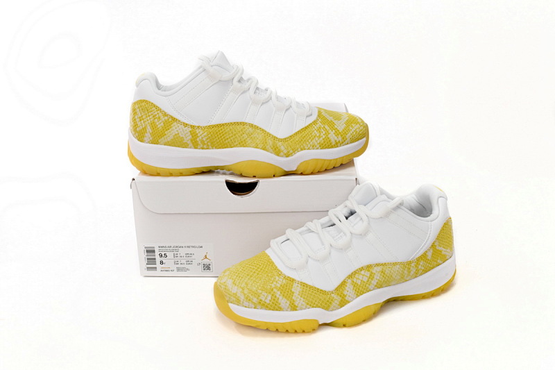 【DH0XP】黄蛇 XP版乔丹11代高帮篮球鞋 AH7860-107 Air Jordan 11 Low WMNS “Yellow Snakeskin”