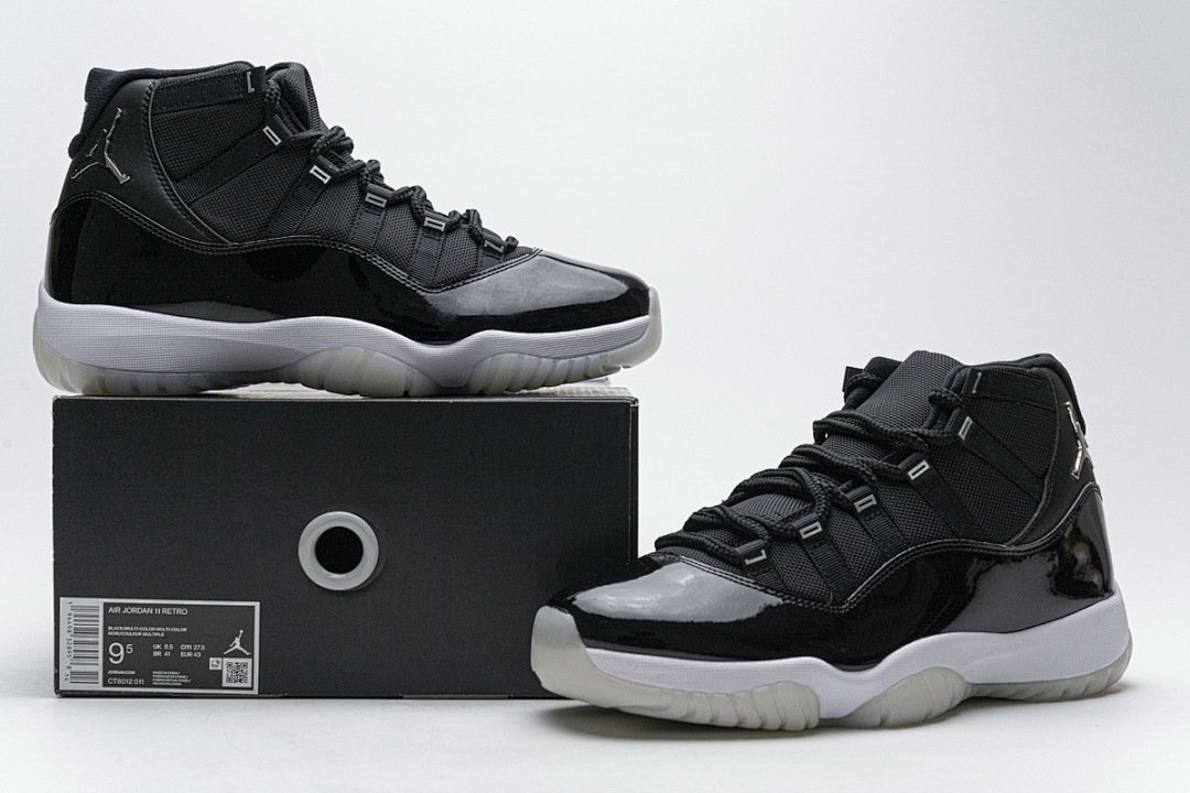 【DH0XP】黑银 XP版乔丹11代篮球鞋运动鞋CT8012-011 Air Jordan 11 25th Anniversary Black Silver Eyelets