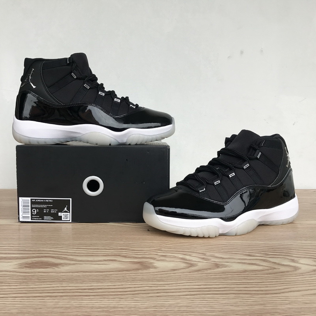 【DH0XP】黑银 XP版乔丹11代篮球鞋运动鞋CT8012-011 Air Jordan 11 25th Anniversary Black Silver Eyelets