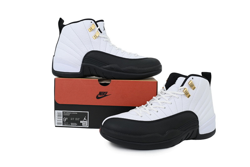 【EA5OG】白黑金 OG版本乔丹12代复古篮球鞋 CT8013-117 Air Jordan 12 Retro 'Taxi' 2025