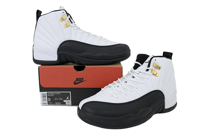 【DA0GX】黑白金扣 GX版乔丹12代复古篮球鞋 CT8013-117 Air Jordan 12 Retro 'Taxi' 2025