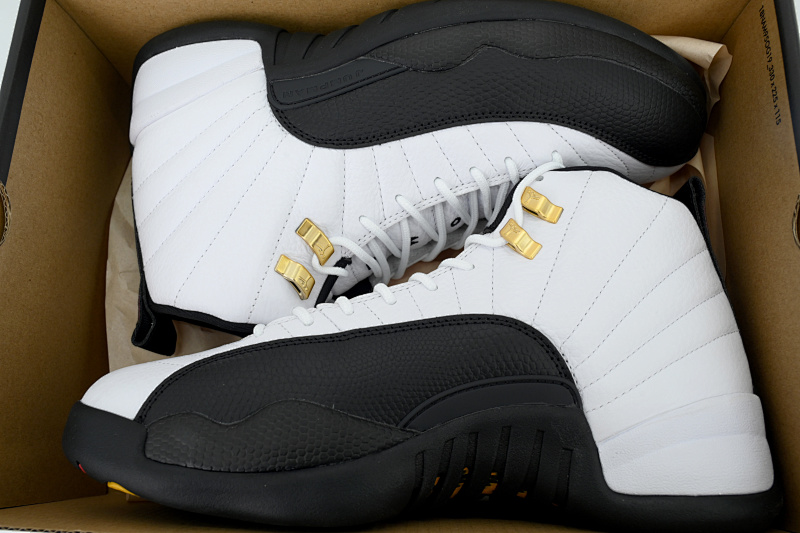 【DA0GX】黑白金扣 GX版乔丹12代复古篮球鞋 CT8013-117 Air Jordan 12 Retro 'Taxi' 2025