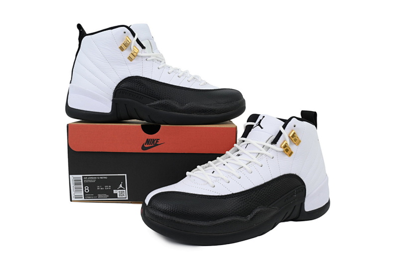 【DH0XP】白黑金-10 XP版乔丹12代复古篮球鞋 CT8013-117 Air Jordan 12 Retro 'Taxi' 2025