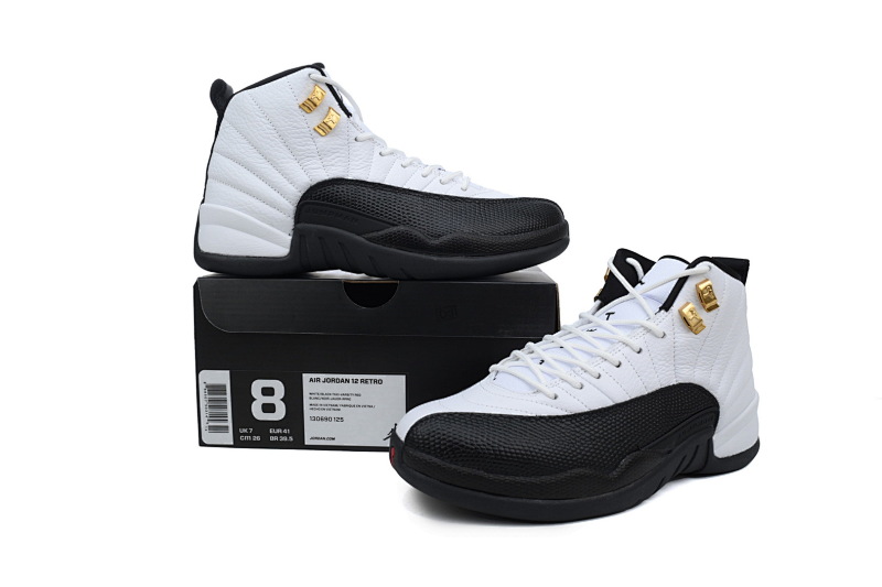 【DN5DJ】白黑金 乔12复古篮球鞋 130690-125 Air Jordan 12 Retro 'Taxi'