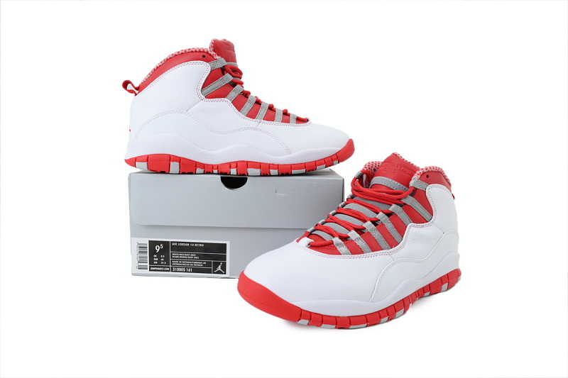 yupoo_354101_a63589a1.jpg 【DN0DJ】白红 耐克 AJ10系列男士运动鞋 310806-161 Air Jordan 10 Retro GS
