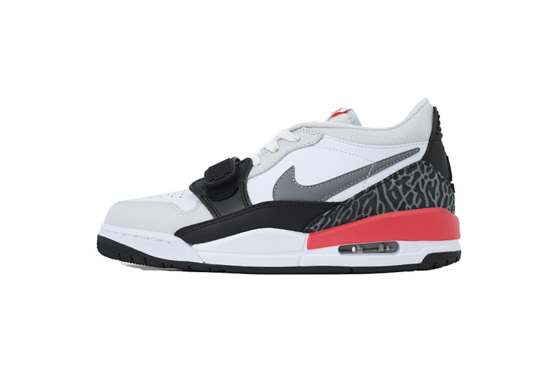 【BA7DB】白红灰113  耐克312休闲运动篮球鞋 CD9054-113 Air Jordan Legacy 312 Low White Red Gray