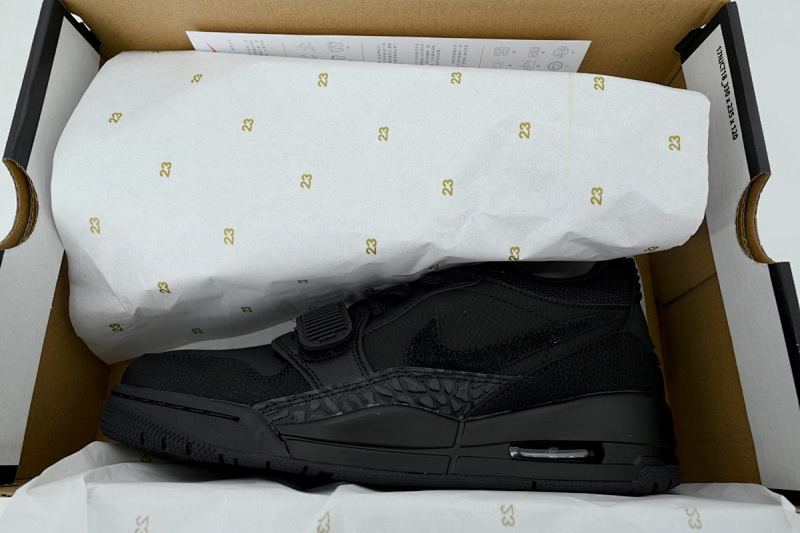 【BA7DB】全黑001 耐克312休闲运动篮球鞋 IQ9784-001 Air Jordan Legacy 312 Low All Black