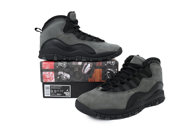 【DN0DJ】影子灰2025  耐克 AJ10系列男士运动鞋 HJ6779-001 Air Jordan 10 Retro 'Shadow'