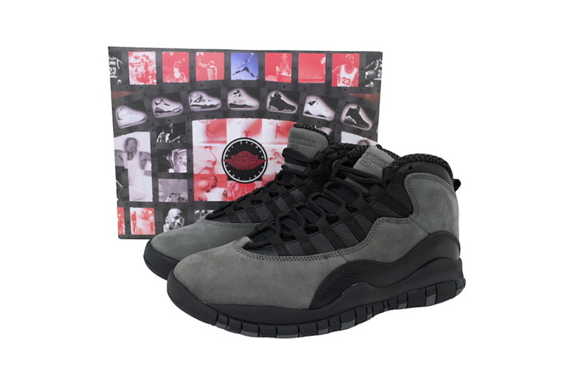 【DN0DJ】影子灰2025  耐克 AJ10系列男士运动鞋 HJ6779-001 Air Jordan 10 Retro 'Shadow'