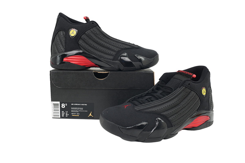 【DN3S2】法拉利黑红  乔丹14代篮球鞋  487471-003 Air Jordan 14 Retro 'Last Shot' 2018