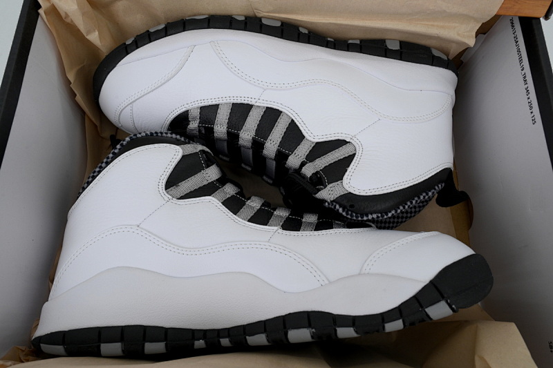 【DN0DJ】白黑  耐克 AJ10系列男士运动鞋 HJ6779-104 Air Jordan 10 Retro 'Steel' 2025