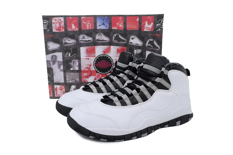 【DN0DJ】白黑  耐克 AJ10系列男士运动鞋 HJ6779-104 Air Jordan 10 Retro 'Steel' 2025