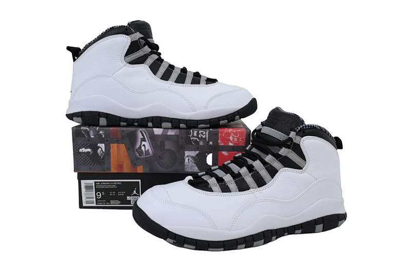 【DN0DJ】白黑  耐克 AJ10系列男士运动鞋 HJ6779-104 Air Jordan 10 Retro 'Steel' 2025